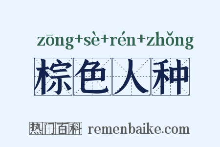 棕色人种是什么意思的图片